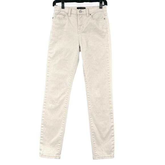 Banana Republic Beige 5 Pocket Button Zip Closure Slim Fit‎ Jeans Petite 25/0 - Picture 1 of 9